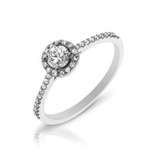 0.35 Carat Diamond Halo Ring Rhea