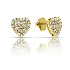 0.50 Carat Diamond Stud Earrings Angel Heart