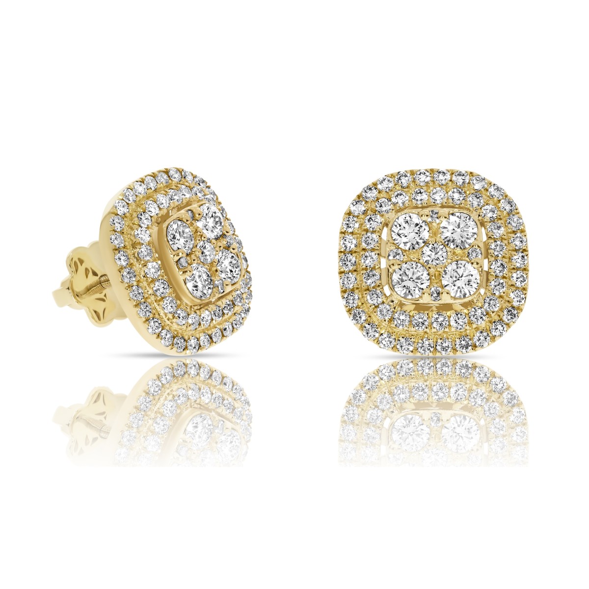 1 Carat Diamond Stud Earrings Rhapsody