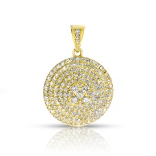 1 Carat Diamond Round Pendant Snow Queen