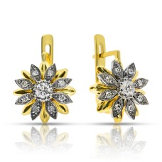 1 Carat Diamond Drop Earrings Bliss Flowers