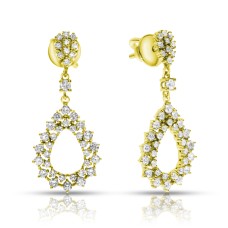 1.60 Carat Diamond Drop Earrings Enjoyment