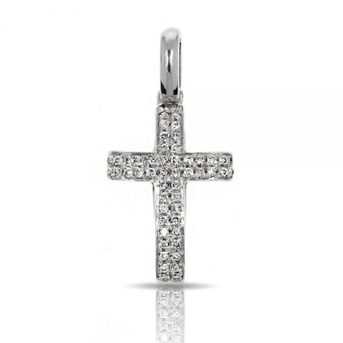 0.10 Carat Diamond Cross Pendant Peacefulness