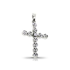 0.23 Carat Diamond Pendant Chatoyant Cross