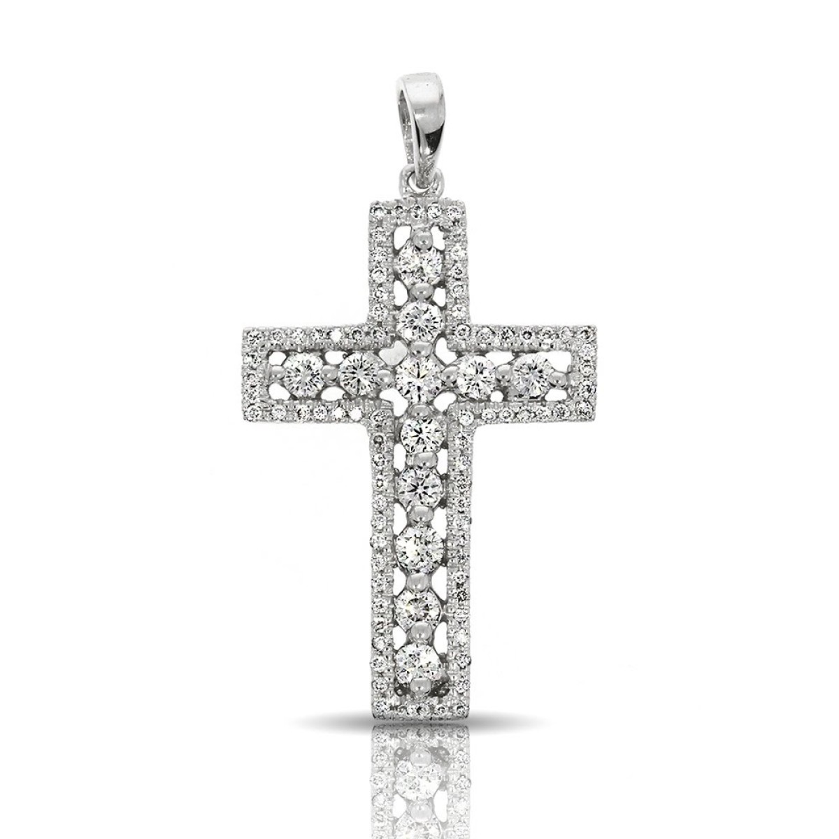 0.40 Carat Diamond Cross Pendant Sky Beauty
