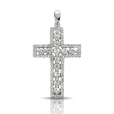 0.40 Carat Diamond Cross Pendant Sky Beauty