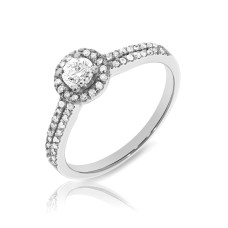 0.40 Carat Diamond Halo Ring Oreanda