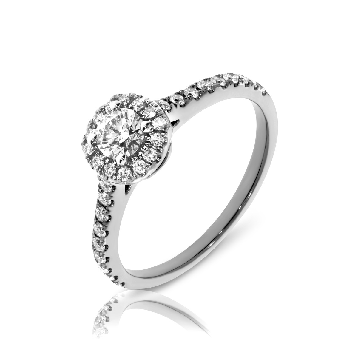 0.60 Carat Diamond Halo Ring Amore Rose