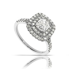 1.50 Carat Diamond Halo Ring Shine