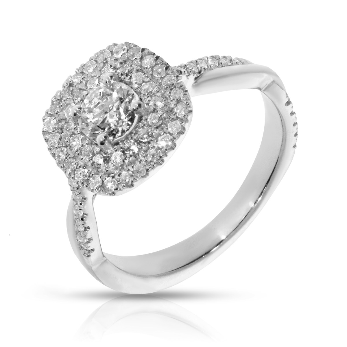 0.90 Carat Diamond Halo Ring Delightful Speculative Mirage