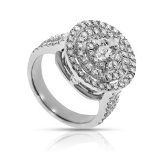 1.60 Carat Diamond Halo Ring Universe