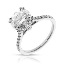2.20 Carat Diamond Sidestone Ring Glitz