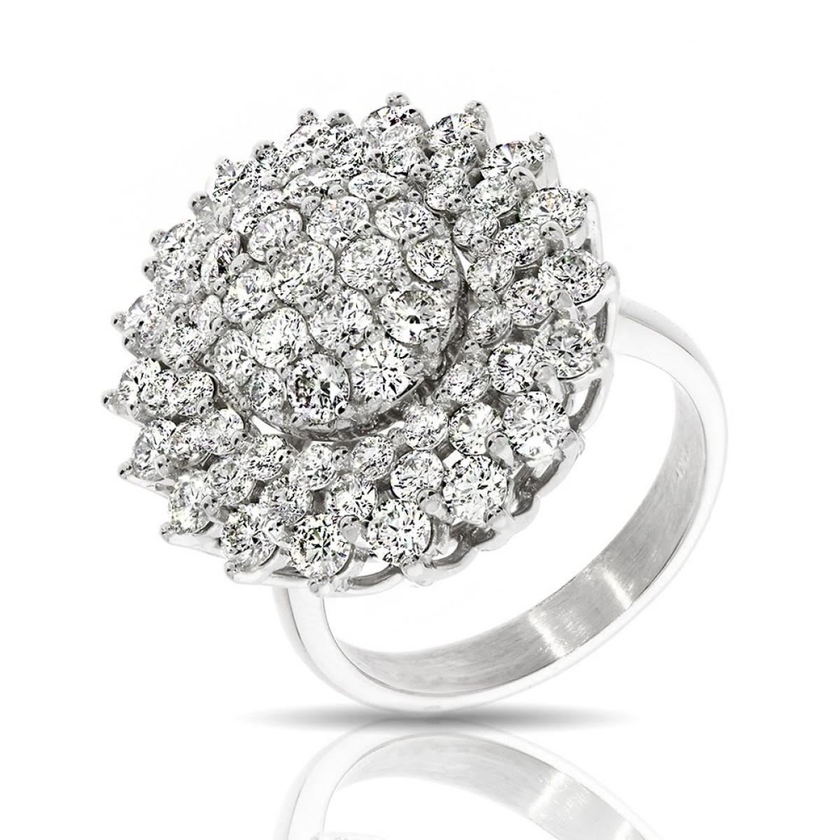 3.30 Carat Diamond Designer Ring Flower of Love