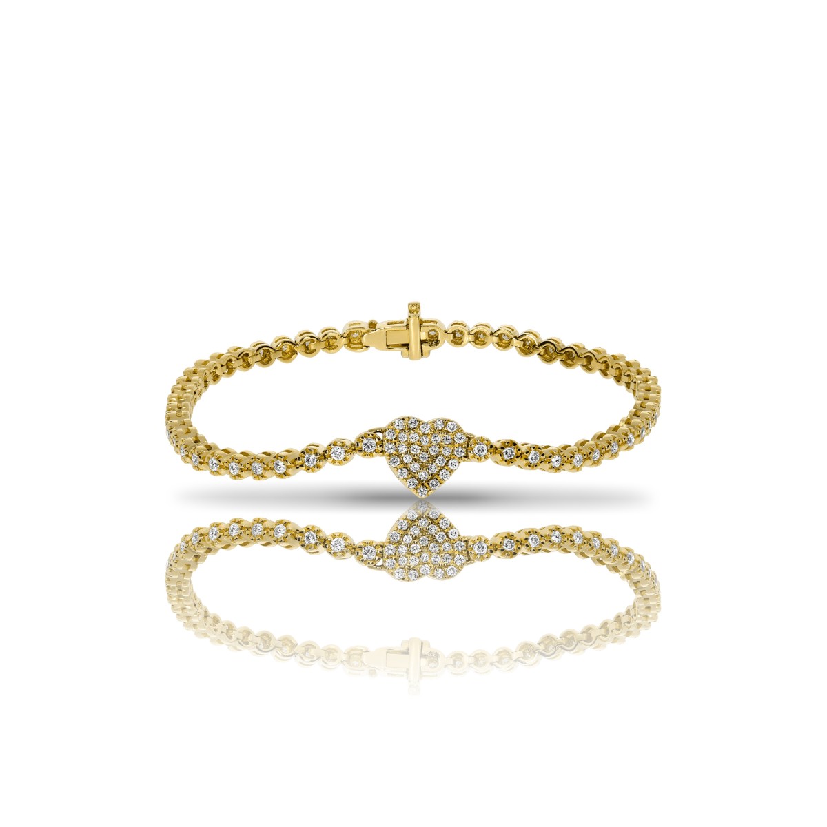 1 Carat Diamond Tennis Bracelet Heart Pumping