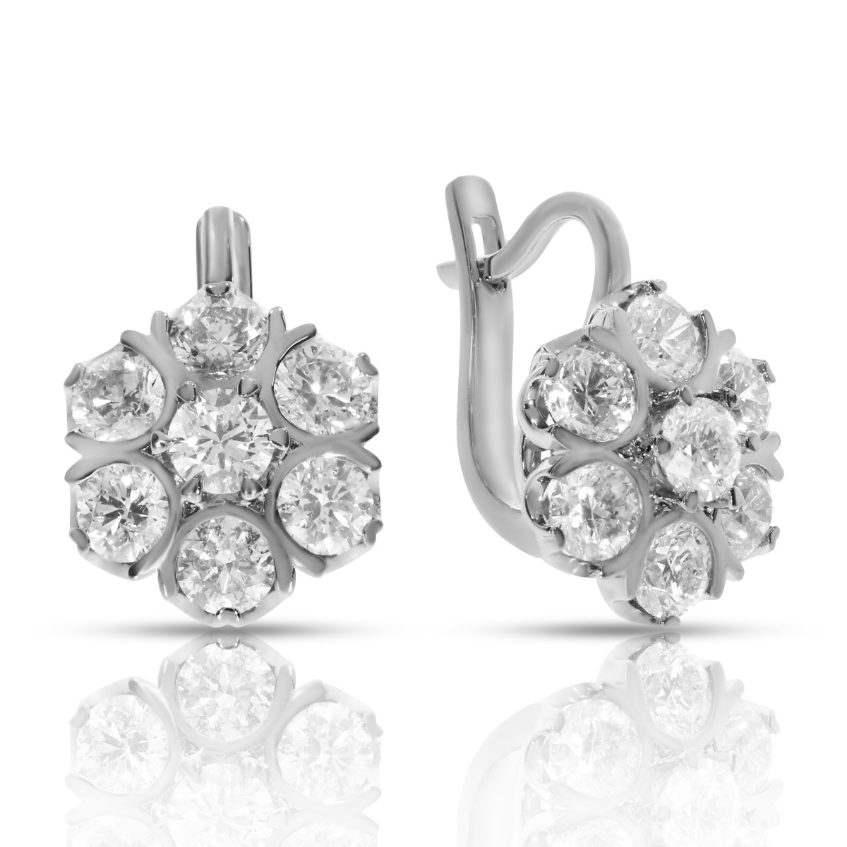 4 Carat Diamond Huggie Earrings Masterpiece