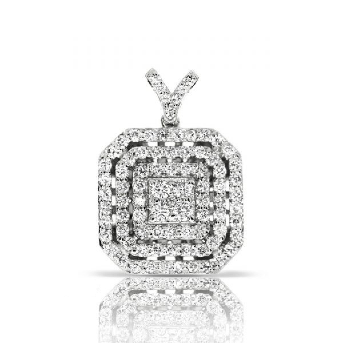 Victorian Diamond Jewelry Set Of White Gold Titania