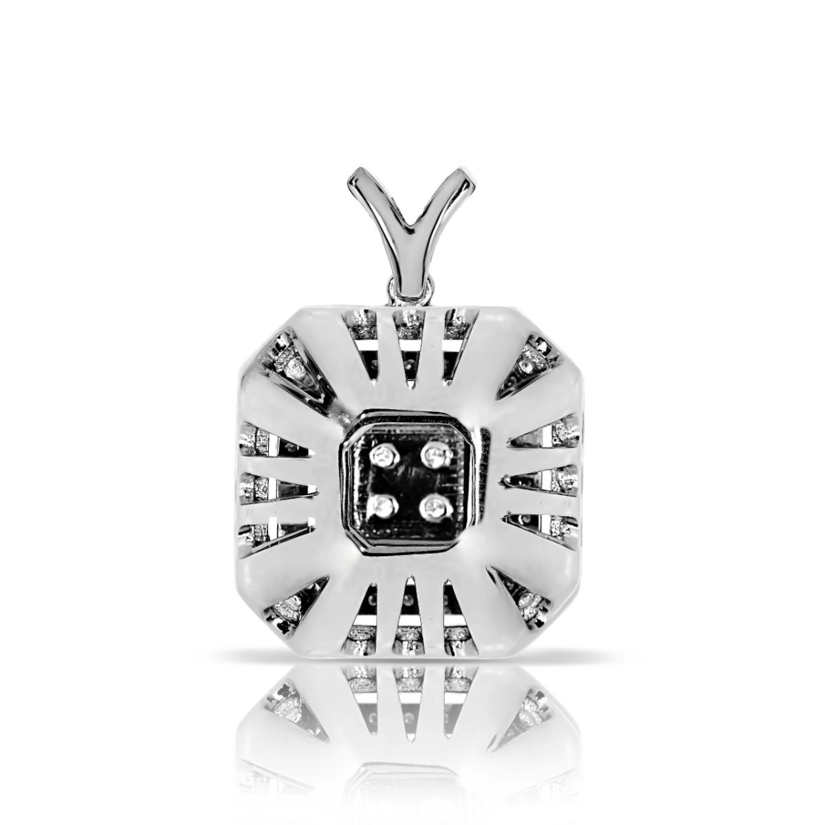 Victorian Diamond Jewelry Set Of White Gold Titania