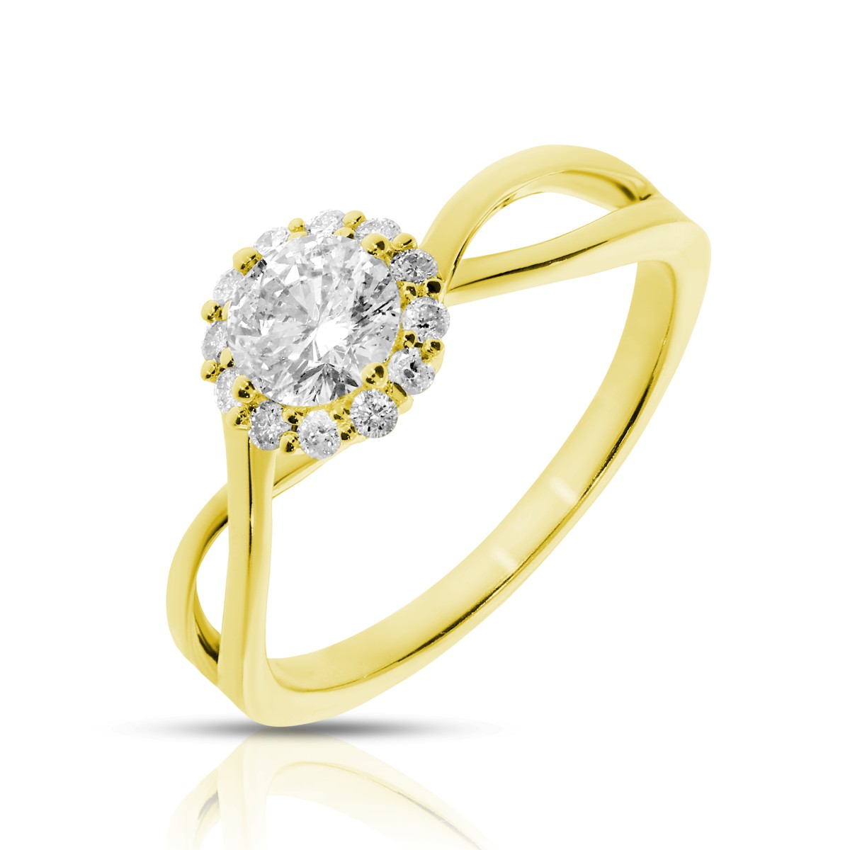 0.60 Carat Diamond Halo Ring Michelle