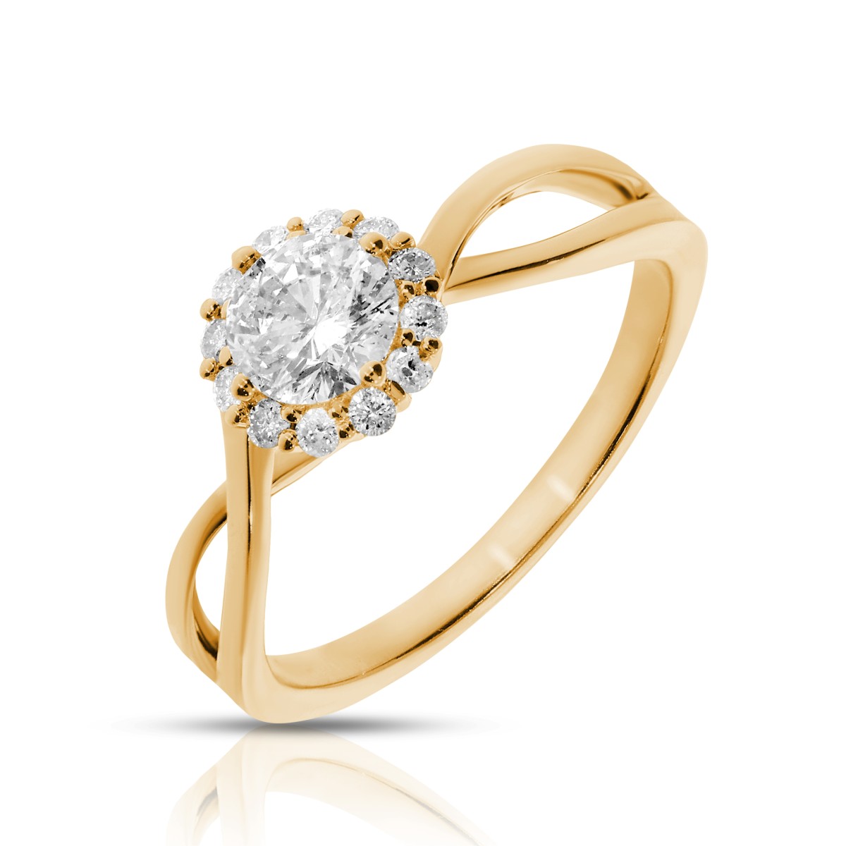 0.60 Carat Diamond Halo Ring Michelle