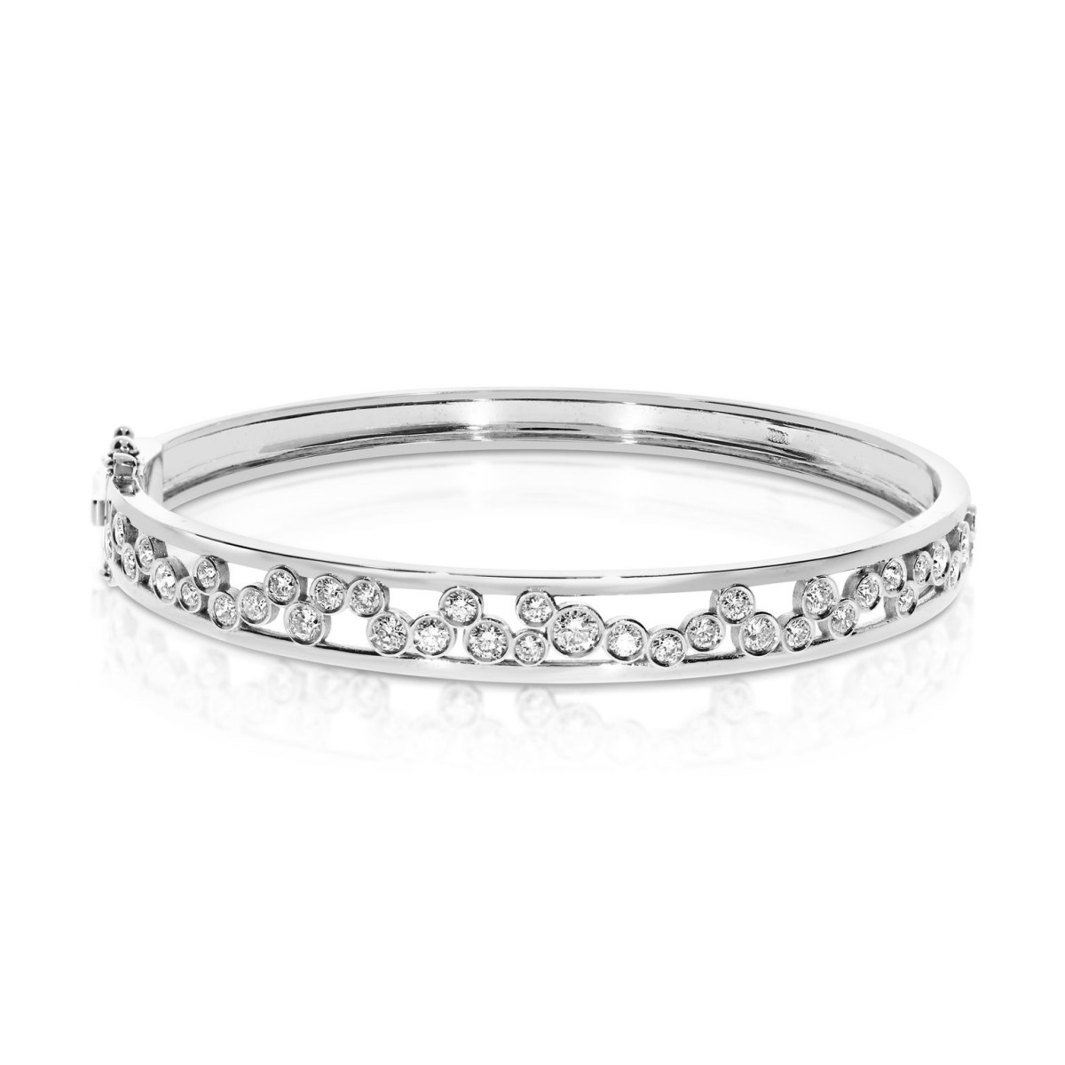 2 Carat Diamond Bangle Bracelet Aurora