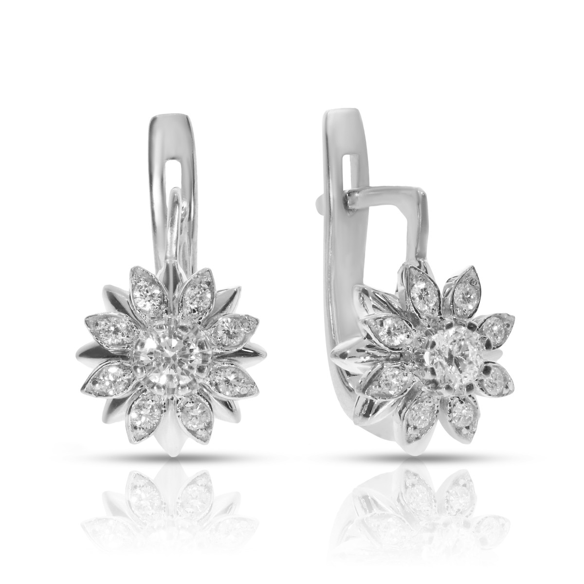 1 Carat Diamond Drop Earrings Sonata