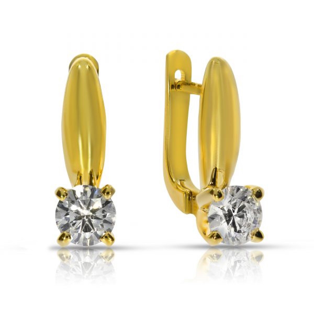 1 Carat Diamond Huggie Earrings Samantha