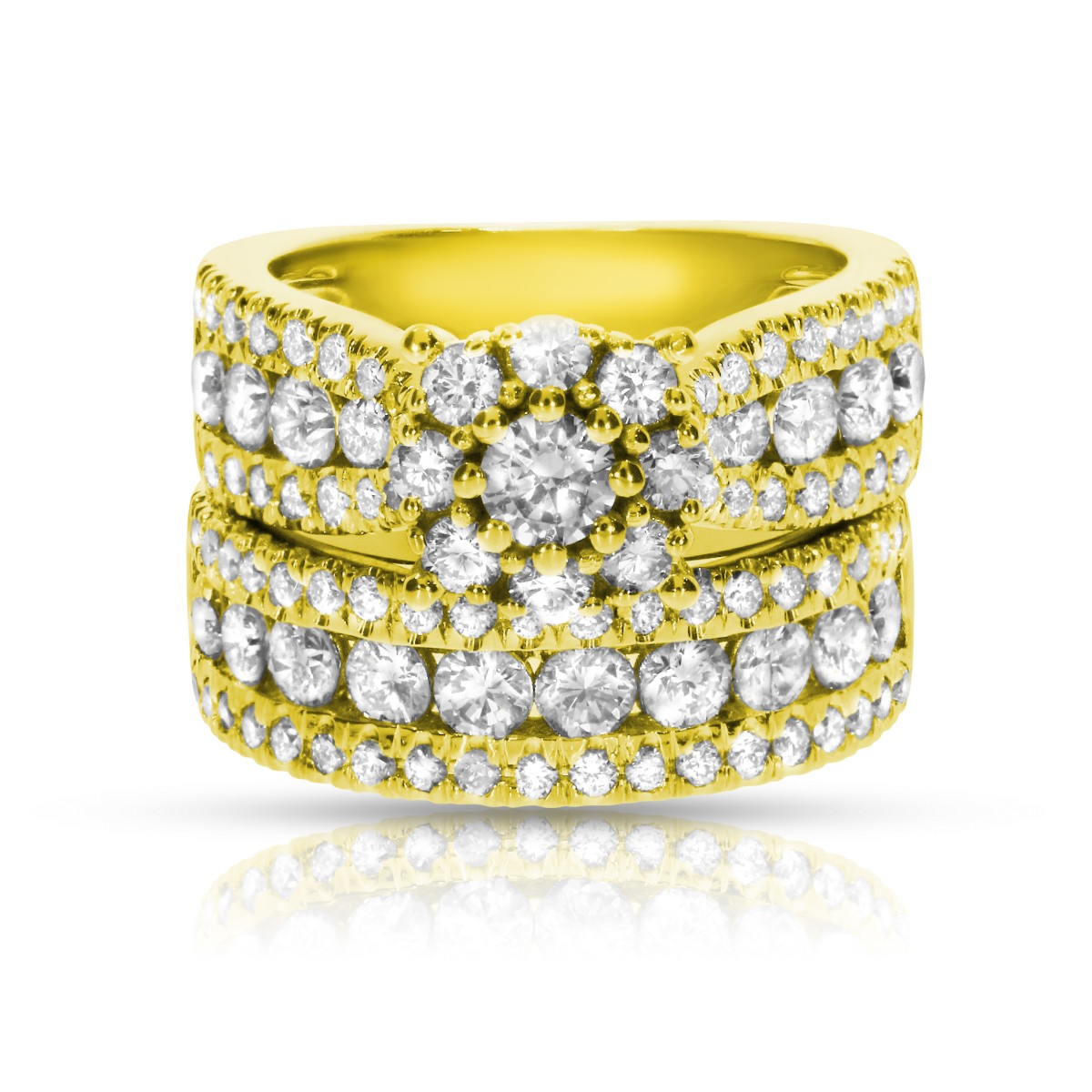 2.50 Carat Diamond Two Sidestone Rings Love Rosie