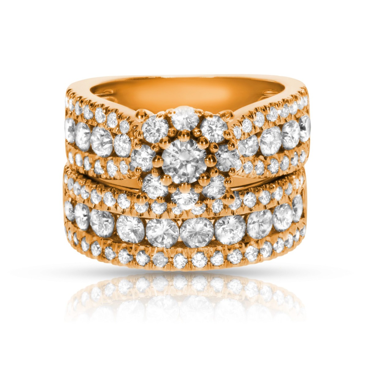 2.50 Carat Diamond Two Sidestone Rings Love Rosie