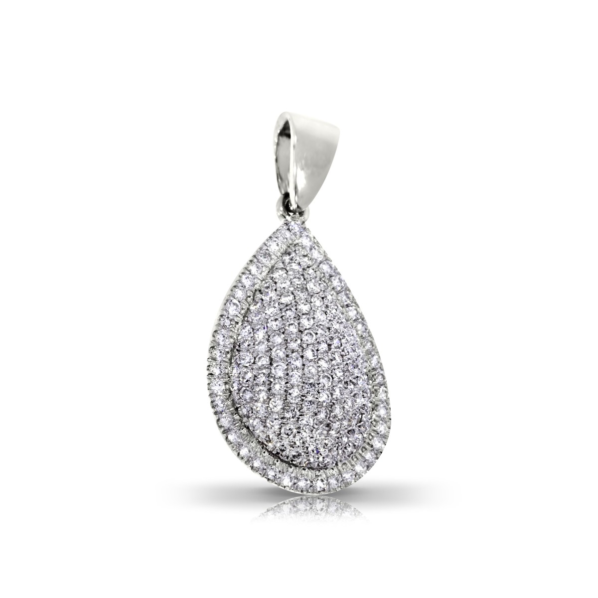 1 Carat Diamond Pear Pendant Sparkle Show
