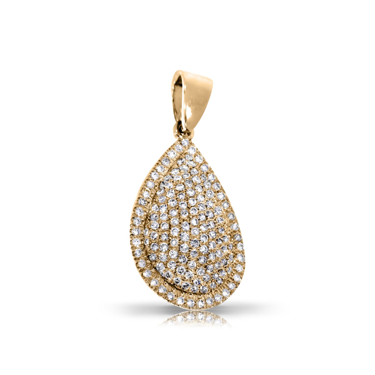 1 Carat Diamond Pear Pendant Sparkle Show