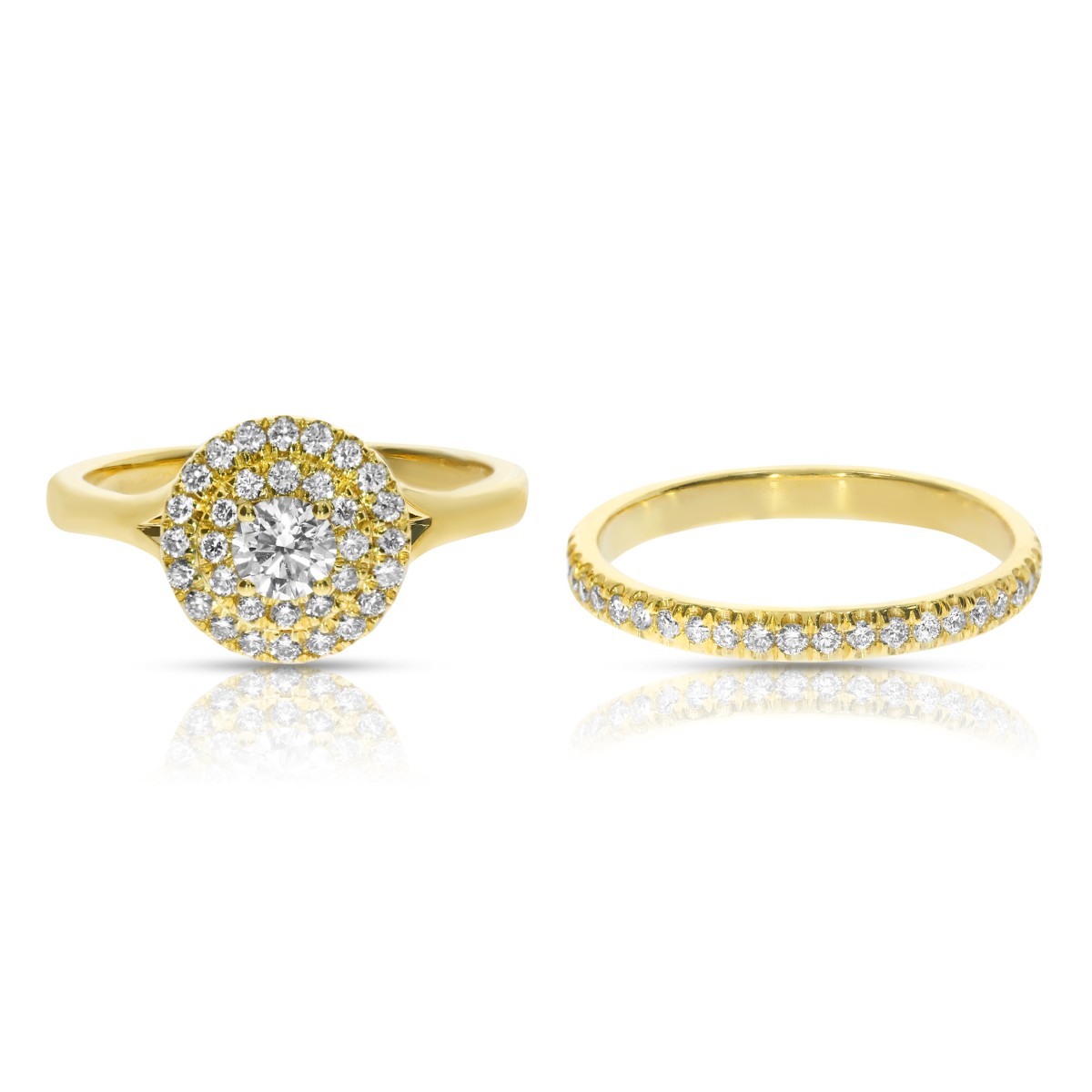 1 Carat Diamond Vintage Halo Ring Soulmate Initial