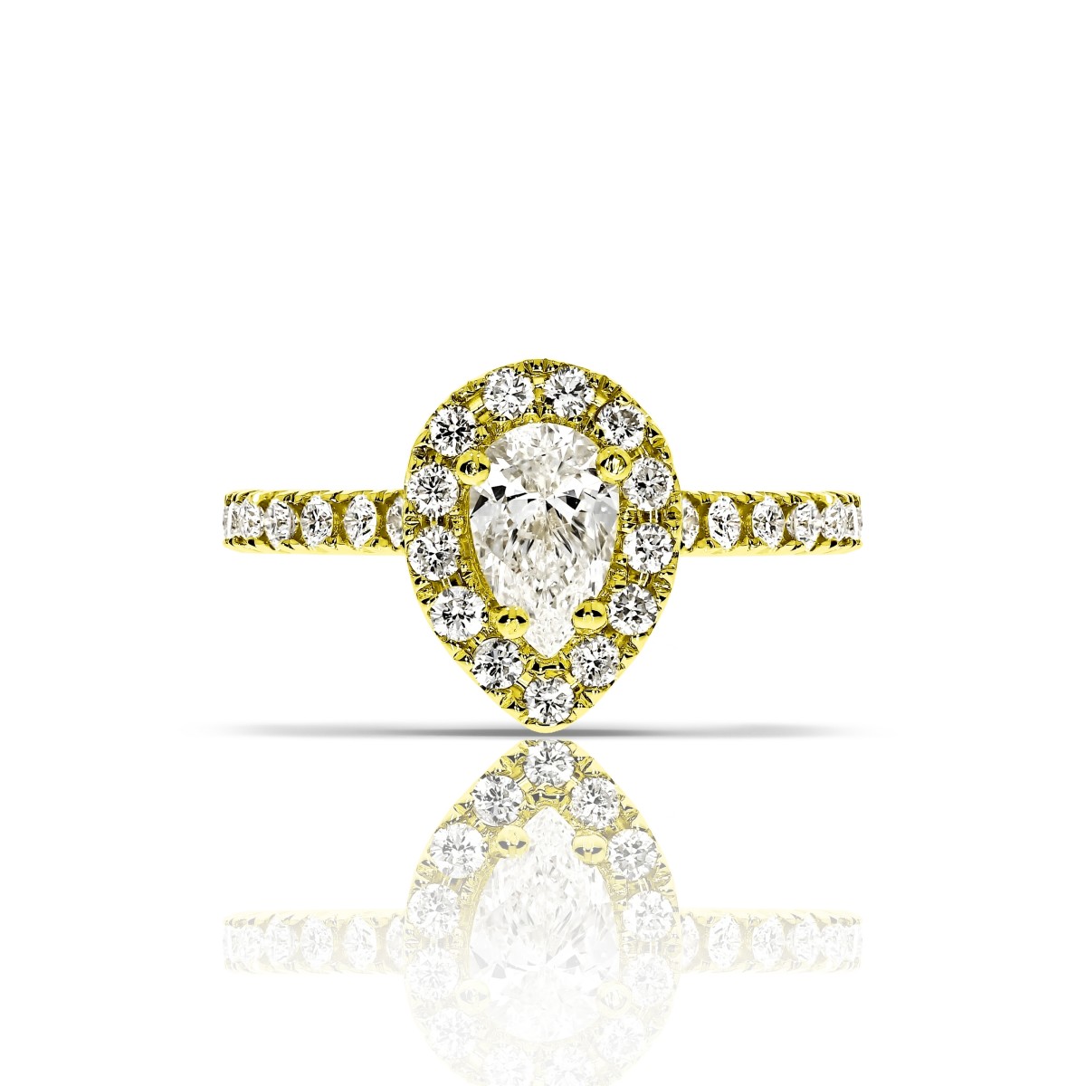 0.90 Carat Diamond Halo Ring Divine