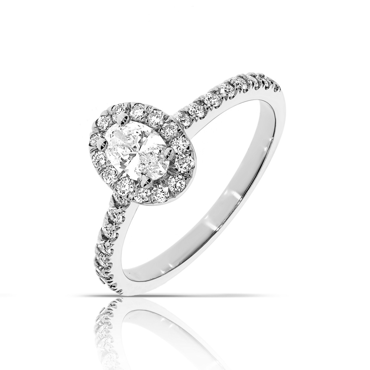 0.60 Carat Diamond Halo Ring Sweetest Love