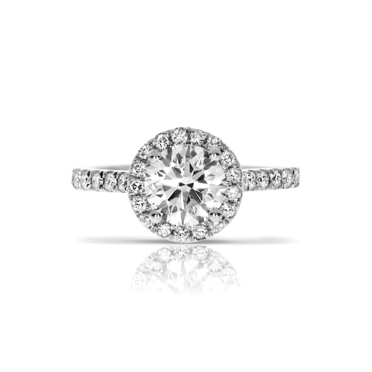 1 Carat Diamond Halo Ring Lily