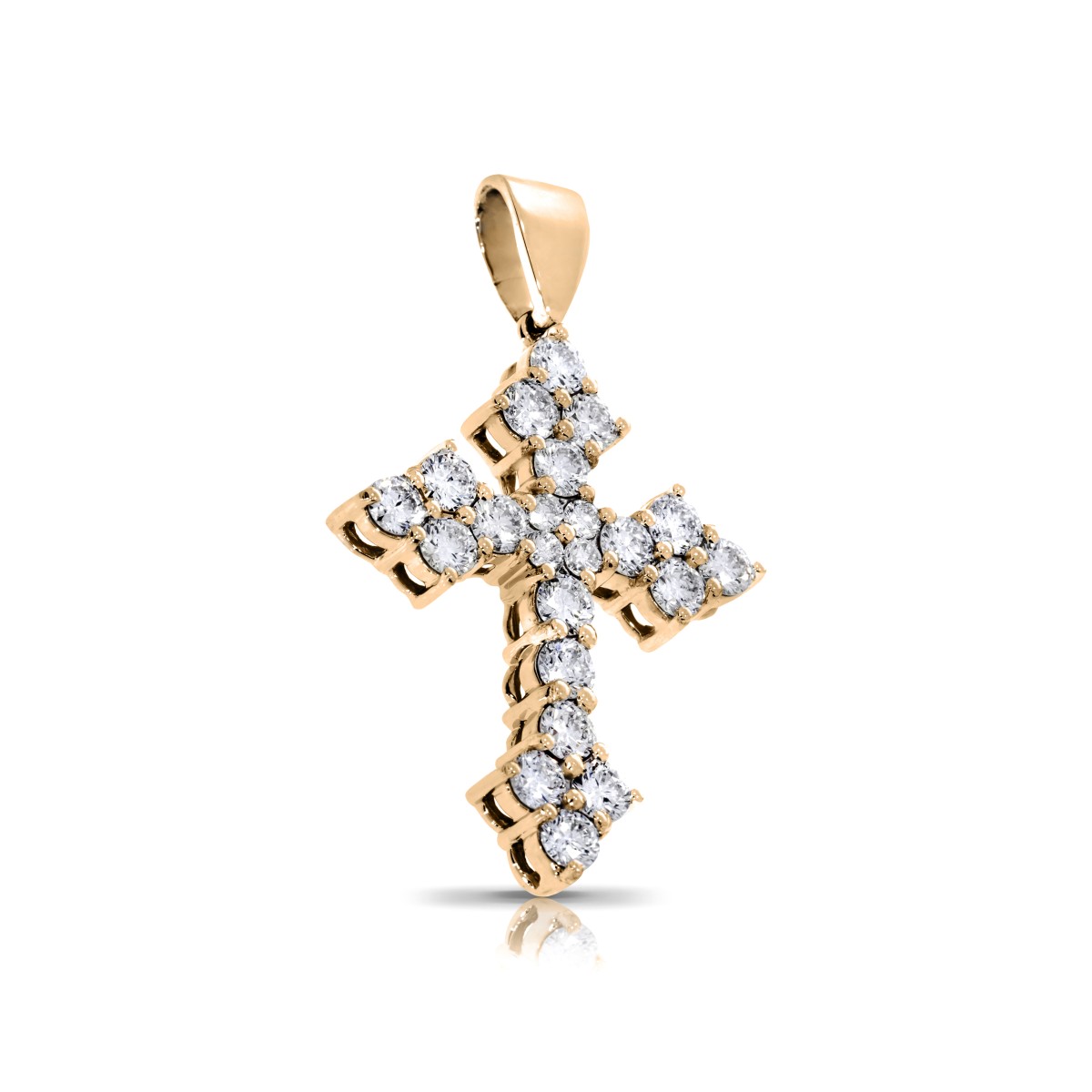 1.60 Carat Diamond Pendant Mini Beauty Cross