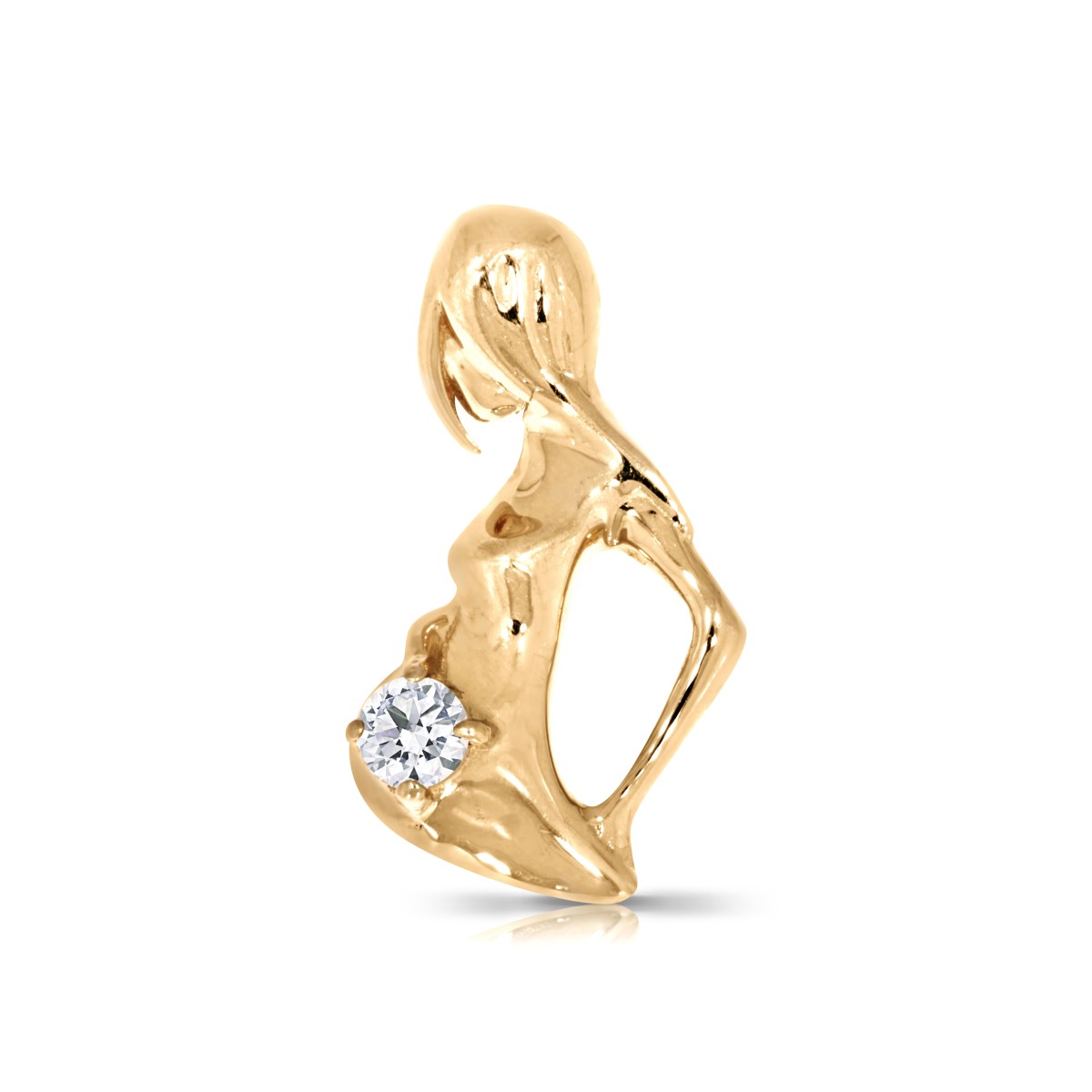 0.15 Carat Diamond Pregnancy Pendant Baby Spirit
