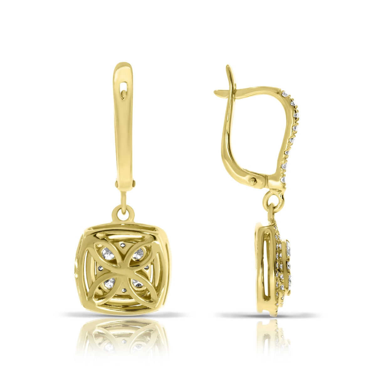 1.20 Carat Diamond Drop Earrings Twinkling Lights