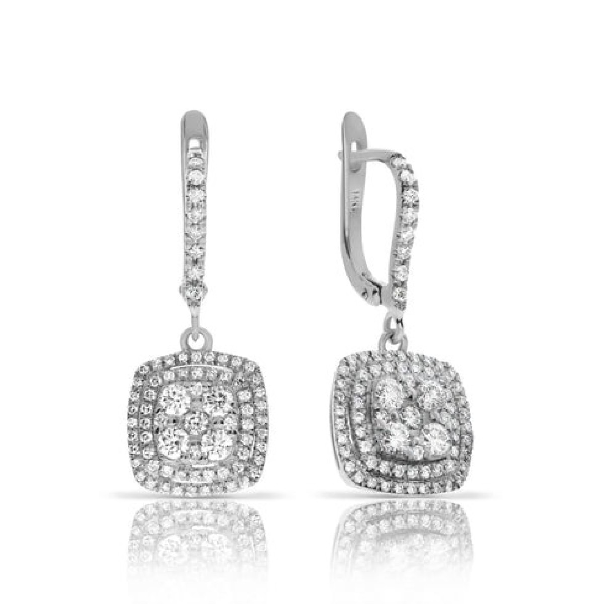 1.20 Carat Diamond Drop Earrings Twinkling Lights