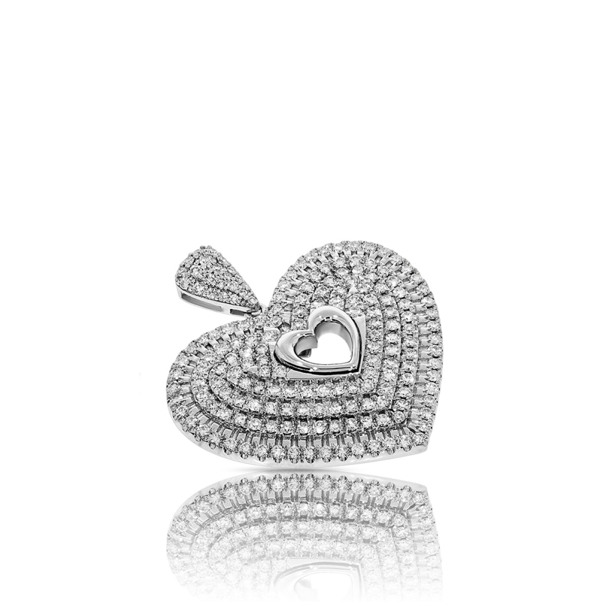 2.82 Carat Diamond Pendant Shape of my Heart