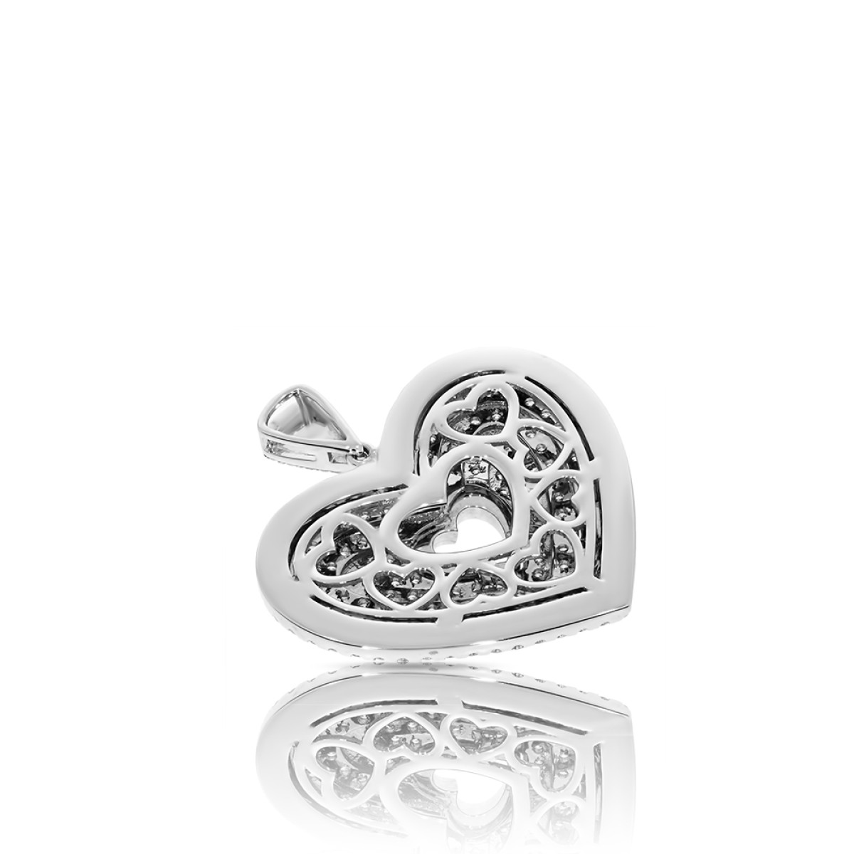 2.82 Carat Diamond Pendant Shape of my Heart