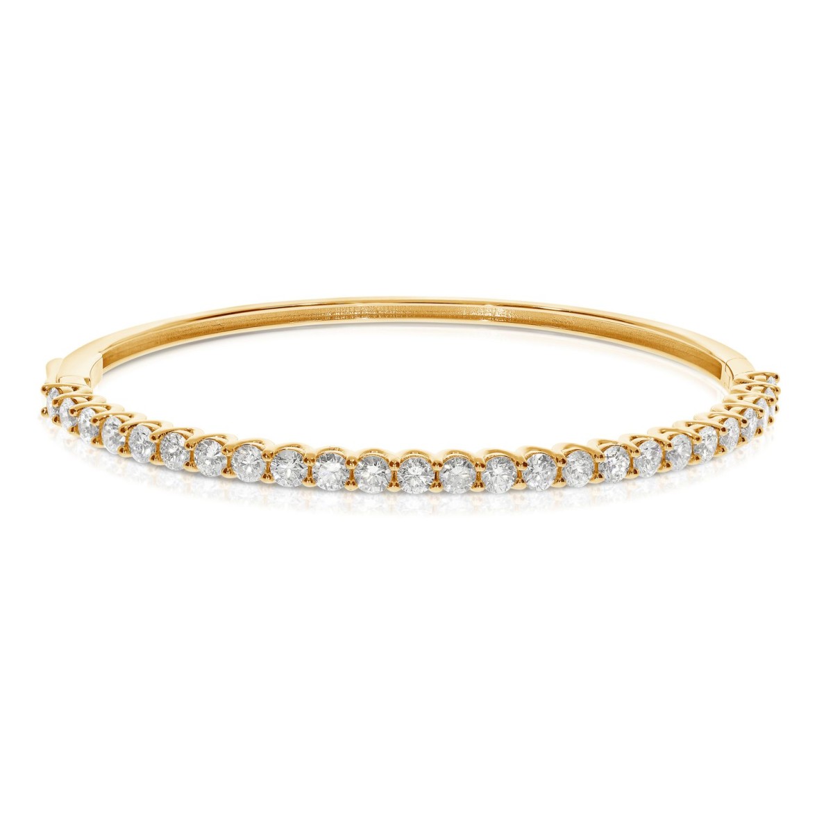 3.40 Carat Diamond Bangle Bracelet Modern