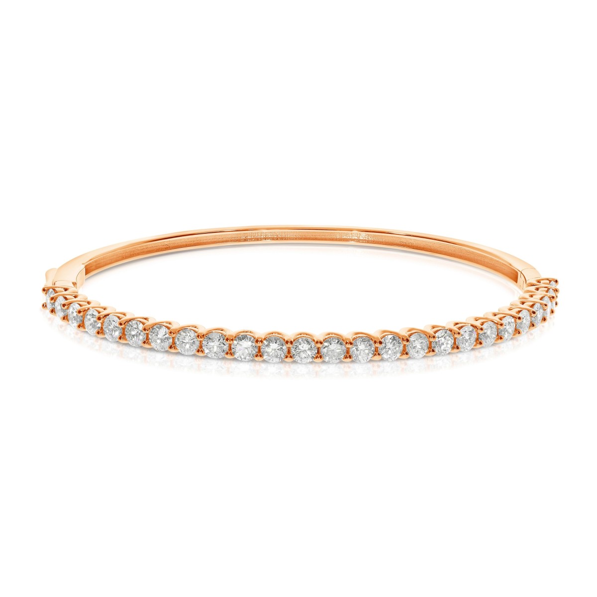 3.40 Carat Diamond Bangle Bracelet Modern