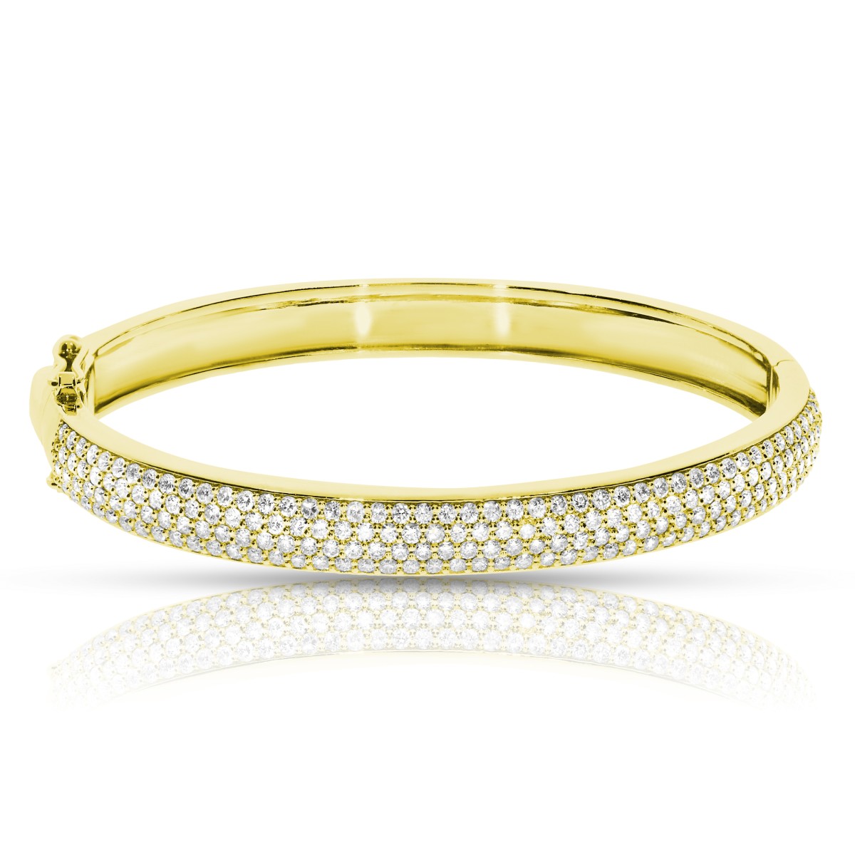 3 Carat Diamond Bangle Bracelet Peruvian Lily