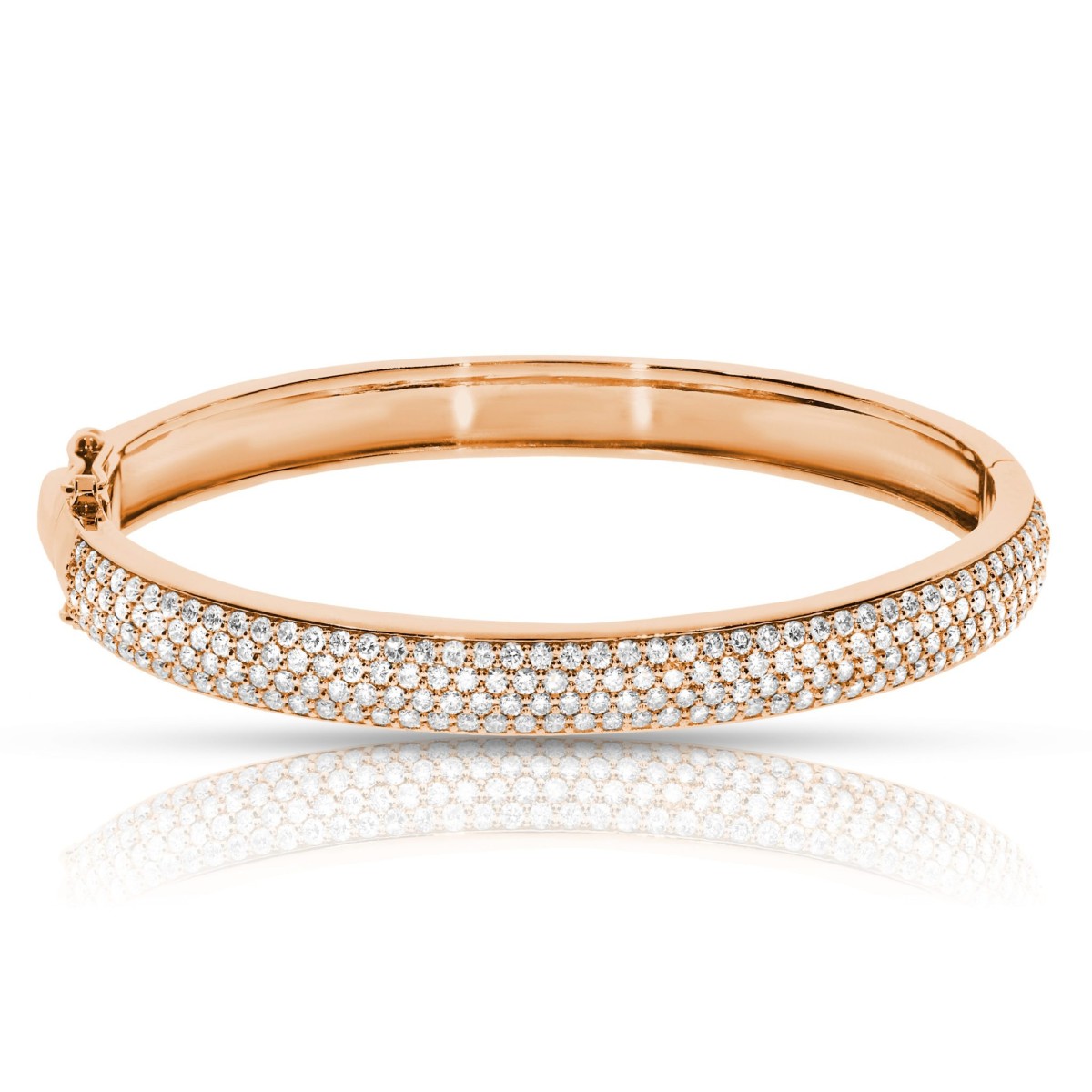 3 Carat Diamond Bangle Bracelet Peruvian Lily
