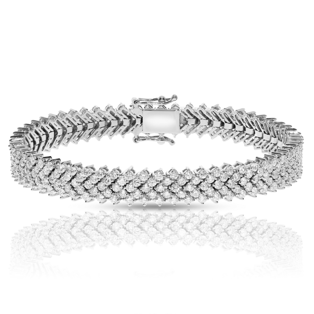 8 Carat Diamond Tennis Bracelet Dazzling Weave