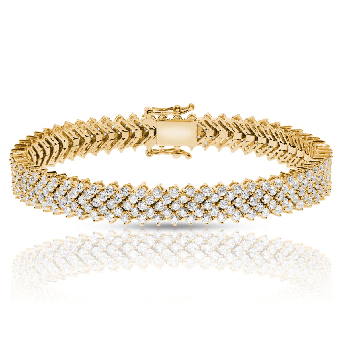 8 Carat Diamond Tennis Bracelet Dazzling Weave