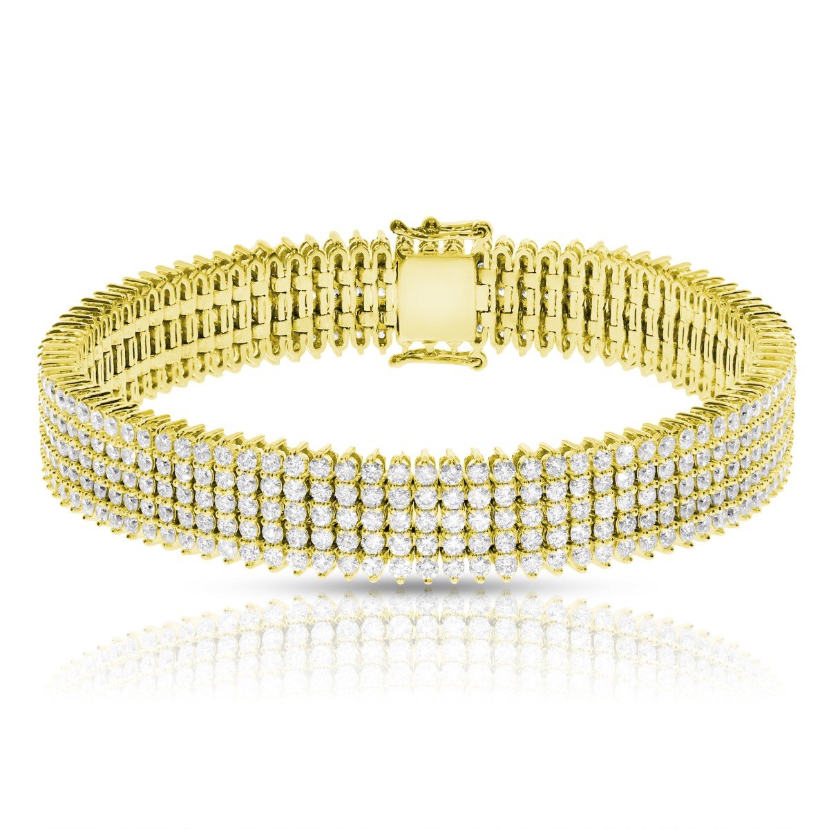 10 Carat Diamond 5 Row Tennis Bracelet