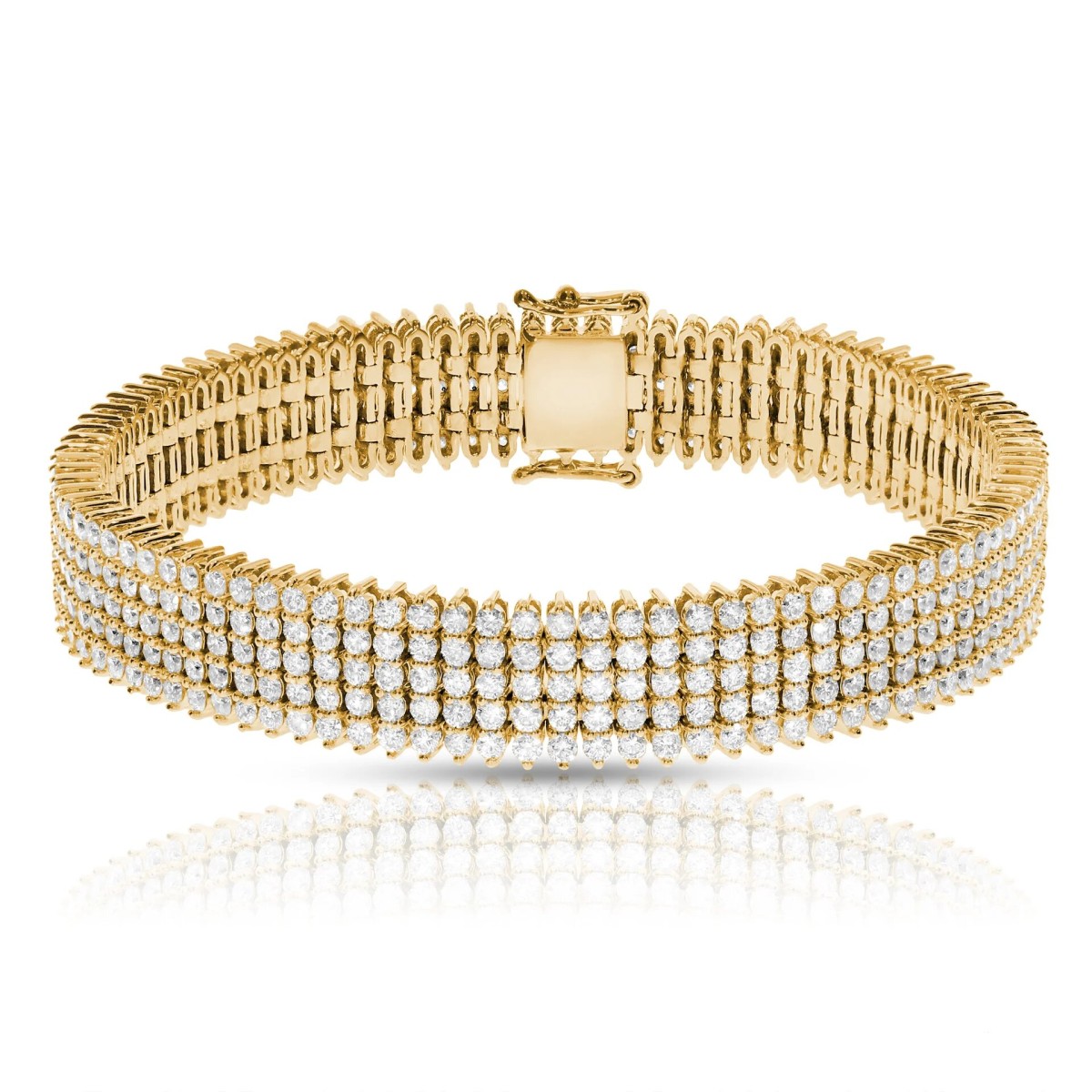 10 Carat Diamond 5 Row Tennis Bracelet