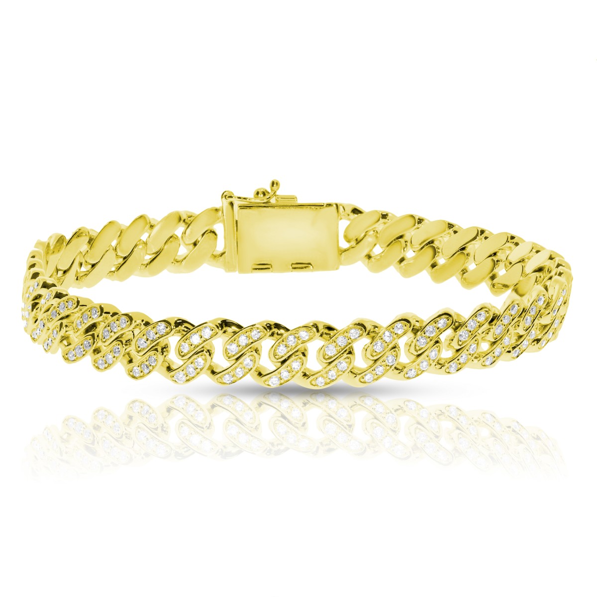 2.50 Carat Diamond Men's Cuban Bracelet Big City Life