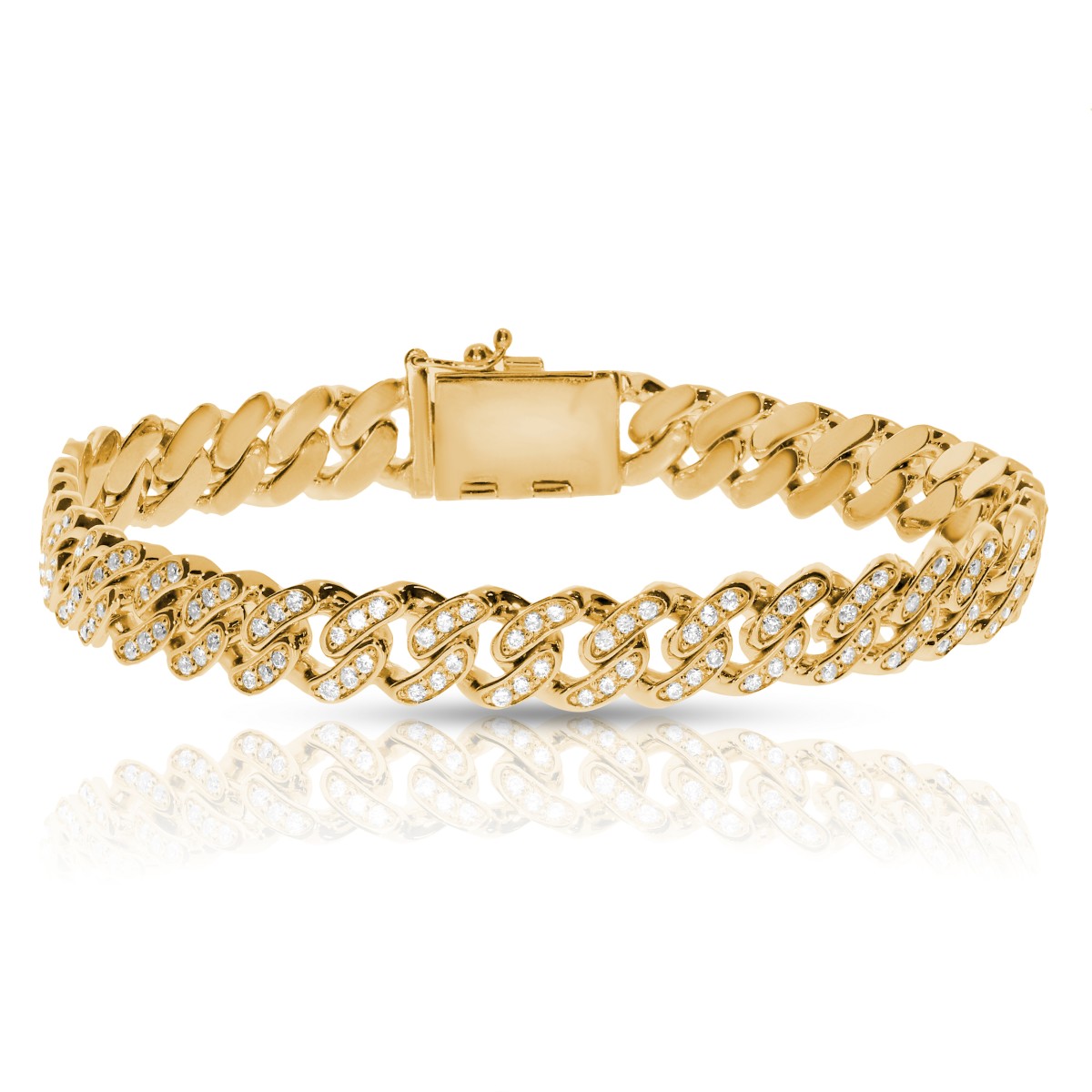 2.50 Carat Diamond Men's Cuban Bracelet Big City Life